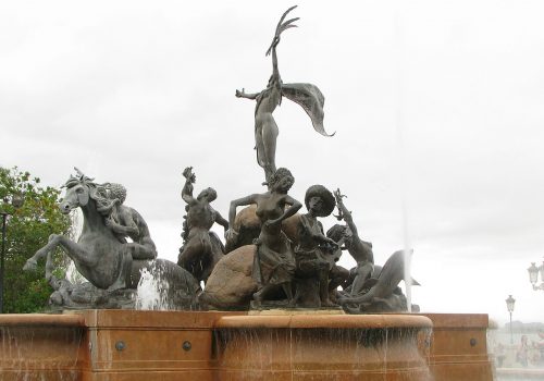 Street art statues in Old San Juan Puerto Rico